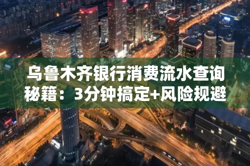 乌鲁木齐银行消费流水查询秘籍：3分钟搞定+风险规避干货