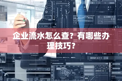 企业流水怎么查？有哪些办理技巧？