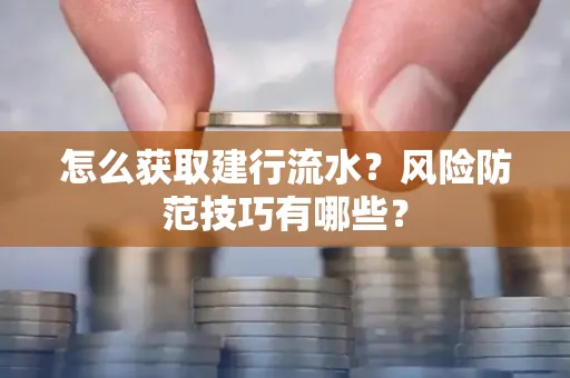 怎么获取建行流水？风险防范技巧有哪些？