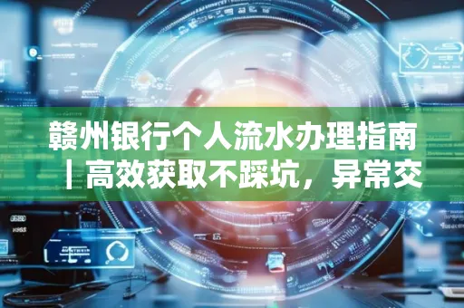 赣州银行个人流水办理指南｜高效获取不踩坑，异常交易自救有妙招
